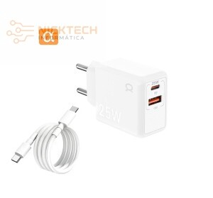 CARREGADOR TURBO TIPO C /TIPO C 25W AGOLD CA45-5