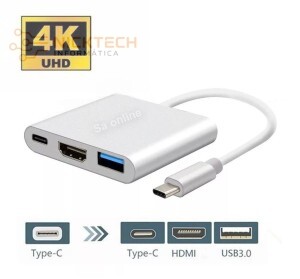 ADAPTADOR TIPO C PARA HDMI USB 3.0 AOWEIXUM