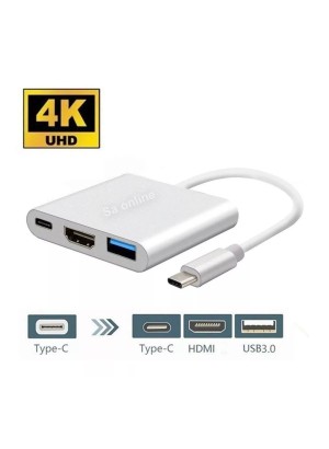 ADAPTADOR TIPO C PARA HDMI USB 3.0 AOWEIXUM