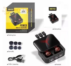 FONE DE OUVIDO BLUETOOTH 2 EM 1 M88 PLUS