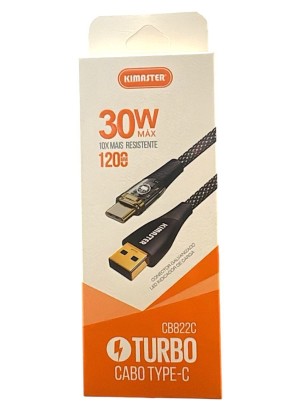CABO TIPO C TURBO 30W CB822C KIMASTER (R#)