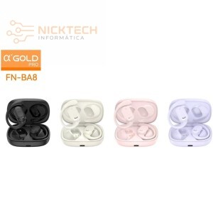FONE DE OUVIDO BLUETOOTH FN-BA8 AGOLD (R#)