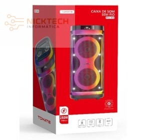 CAIXA DE SOM BLUETOOTH MTS-1014 250W (R#)
