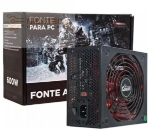 FONTE PC ATX 20+4 PINOS 600W COWBOY KP-535 (R#)