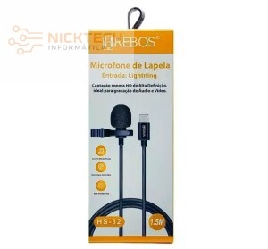 MICROFONE DE LAPELA IPHONE HS-32 (R#)