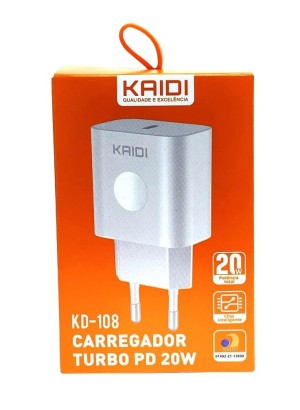 CARREGADOR FONTE TURBO PD 20W KD-108 (R#)