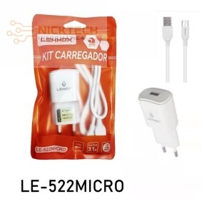 CARREGADOR LEHMOX LE-522MICRO