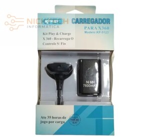 KIT CARREGADOR E ADAPTADOR DE XBOX 360 LB 5123