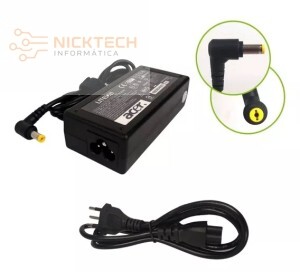 FONTE PARA NOTEBOOK ACER 65W 19V 3.42A  PLUG 5.5X1.7