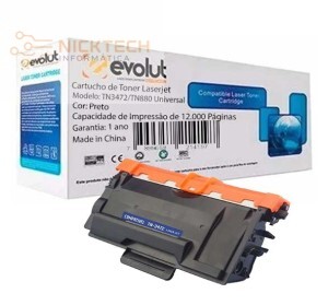 CARTUCHO DE TONER COMP. BROTHER TN880/TN3472 EVOLUT