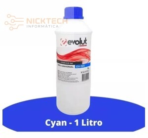TINTA UNIVERSAL HP/EPSON CYAN EV-365 1 LITRO EVOLUT