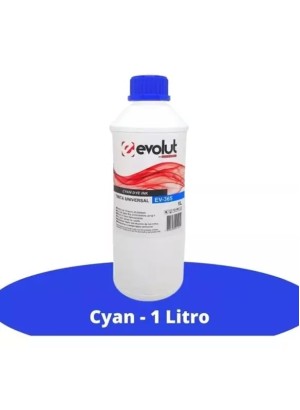 TINTA UNIVERSAL HP/EPSON CYAN EV-365 1 LITRO EVOLUT