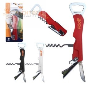 SACA ROLHAS COM ABRIDOR MULTIUSO