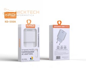 CARREGADOR TURBO QC3.0 IPHONE KD-550A KAIDI (R#)