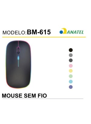 MOUSE SEM FIO RECARREGAVEL BLUETOOTH BM-615 B-MAX